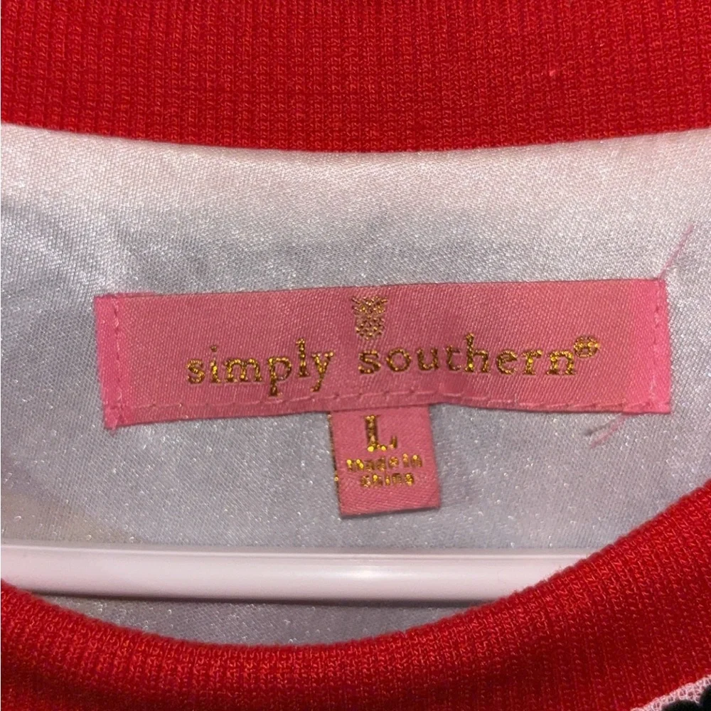 Simply Southern Sequin Stars & Stripes Top - Red, White & Blue - Picture 2 of 2